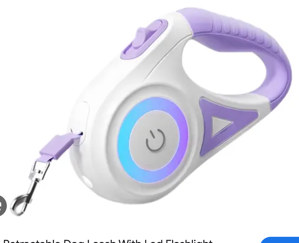 Automatic Retractable Dog Leash and Collar for Pets