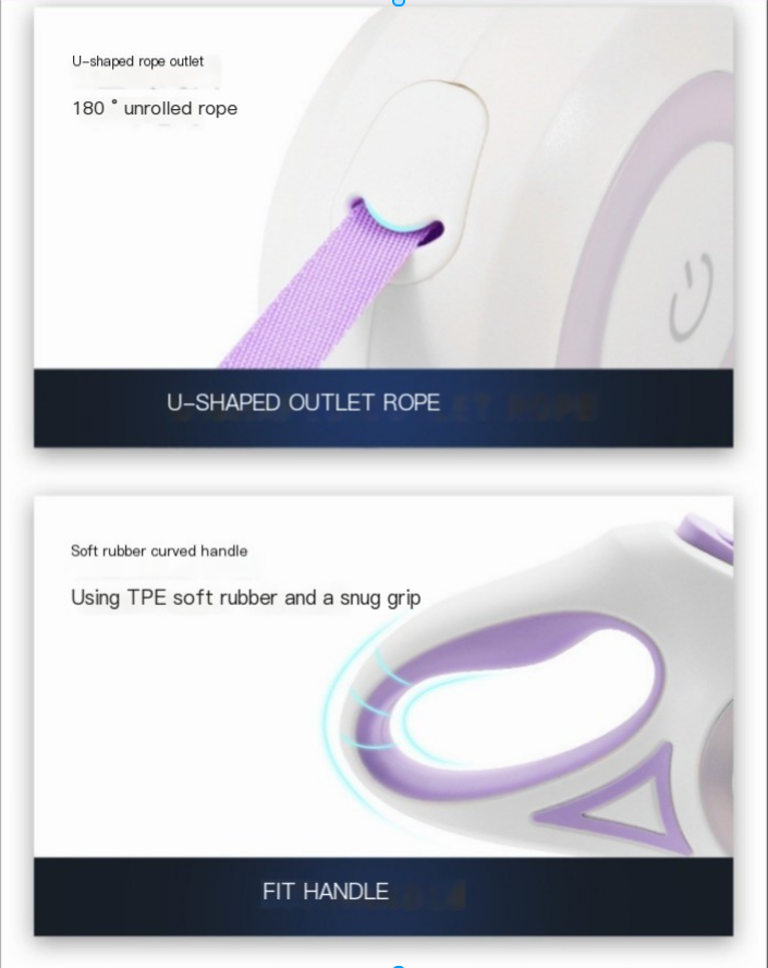 Automatic Retractable Dog Leash and Collar for Pets