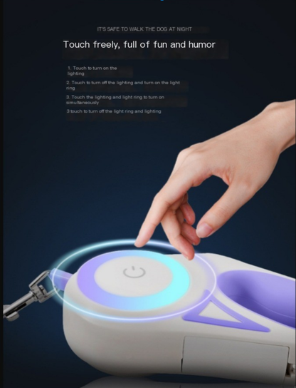 Automatic Retractable Dog Leash and Collar for Pets